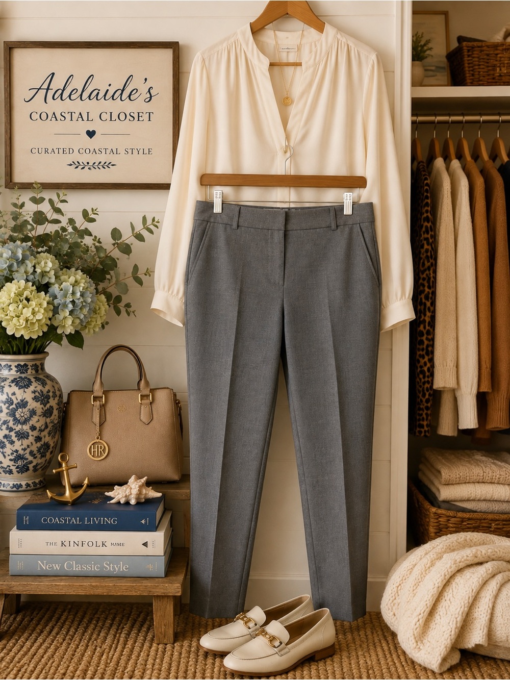 Talbots Hampshire Ankle Pants Size 10 Gray Stretch